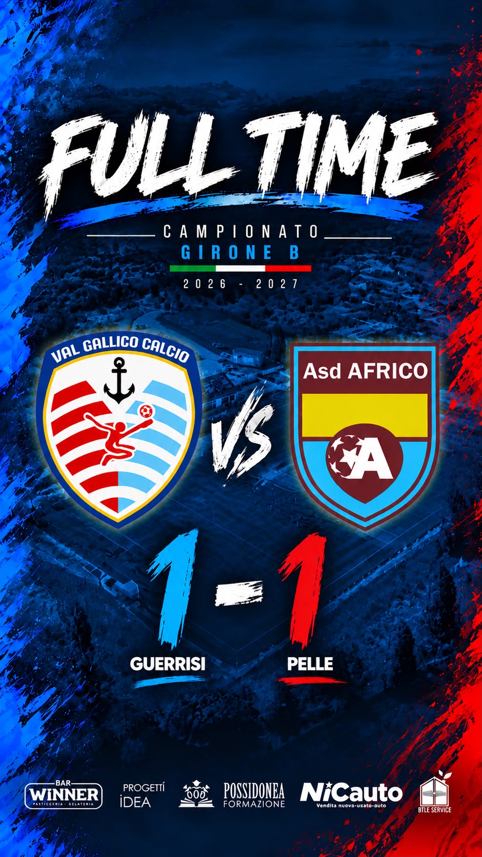 VAL GALLICO-AFRICO 1-1, HIGHLIGHTS